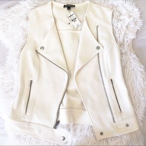 NWT white vest